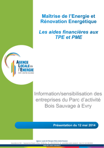 Aides TPE-PME - ALE Evry Centre Essonne