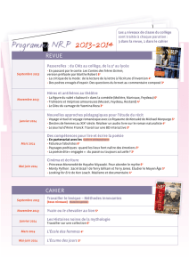 Programme NRP 2013-2014