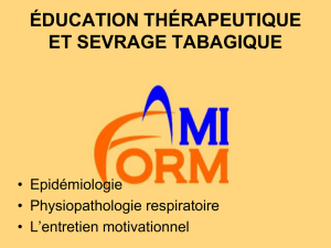 éducation thérapeutique et sevrage tabagique