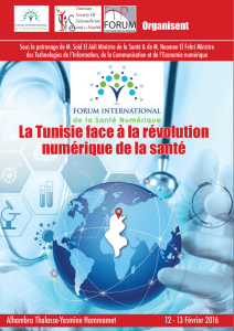 La Tunisie face à la révolution numérique de la santé