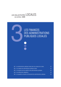 Les finances des administrations publiques locales