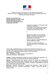 Ministère de l`Intérieur, de l`Outre