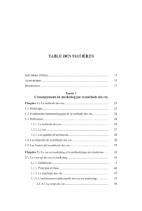TABLE DES MATIèRES - Artois Presses Université