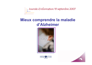 Diaporama d`information sur la maladie d`Alzheimer