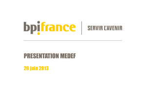 Présentation bpi - Medef Montpellier