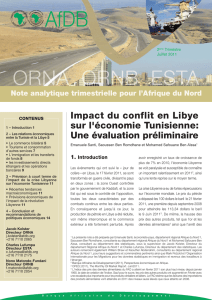 Impact du conflit en Libye sur l`économie Tunisienne