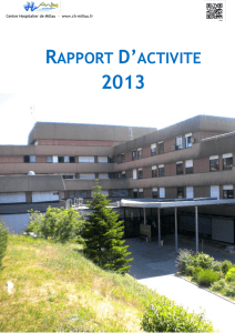 rapport d`activite 2013 - Centre Hospitalier de Millau