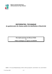 REFERENTIEL TECHNIQUE du gestionnaire du réseau