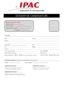 Dossier de candidature DCG-DSCG 2014