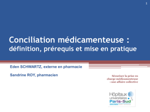 Conciliation médicamenteuse