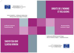droits de l`homme et religions