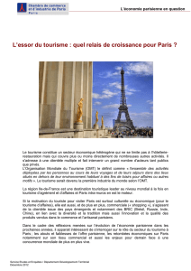 L`essor du tourisme : quel relais de croissance pour Paris