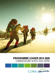 La candidature LEADER - LEADER Alpes Sud Isere