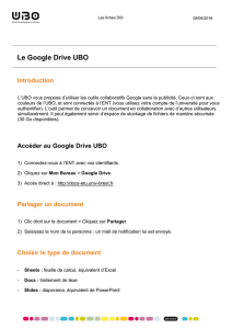 Le Google Drive UBO