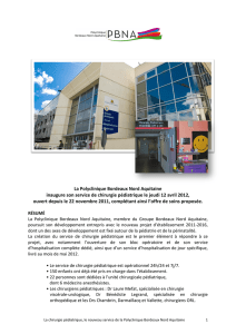 La Polyclinique Bordeaux Nord Aquitaine inaugure son service de