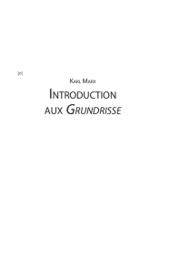 INTRODUCTION AUX Grundrisse