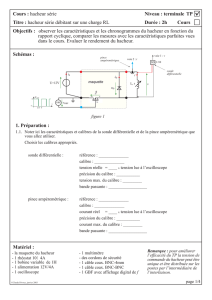 Cours : hacheur série Titre - Physique