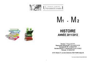 brochure m1 - Université Paris 1 Panthéon