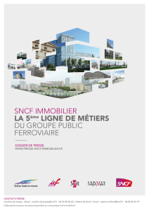SNCF IMMOBILIER LA 5ème LIGNE DE MÉTIERS DU GROUPE