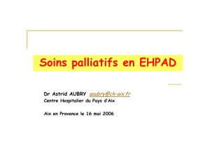 Soins palliatifs en EHPAD