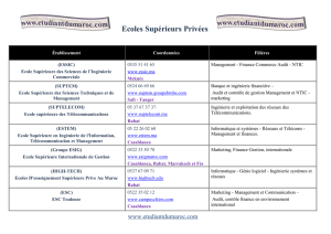 ecoles supérieurs privées