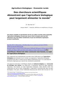 Agriculture biologiq.. - doc-developpement