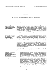 efficacité et ampleur de la relance budgétaire