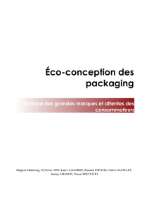 Éco-conception des packaging