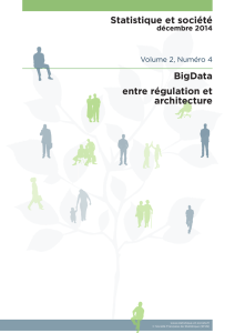 Statistique et société BigData entre régulation et architecture