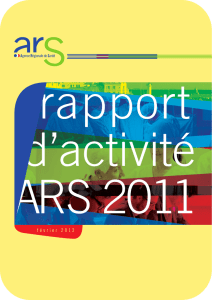 Le rapport d`activité ARS 2011 - Ministère des Affaires sociales et de