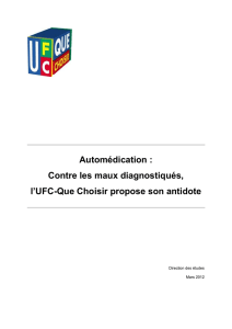 étude - UFC-Que Choisir