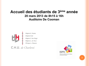 Introduction - CHU de Charleroi