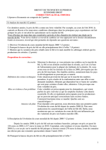 1 BREVET DE TECHNICIEN SUPERIEUR ECONOMIE