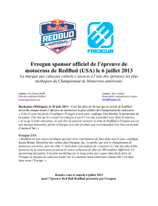 Freegun sponsor officiel de l`épreuve de motocross de RedBud