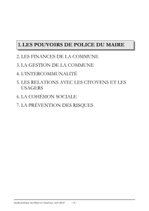 1. les pouvoirs de police du maire