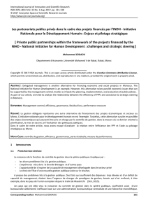 Les partenariats publics privés dans le cadre des