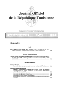 Sommaire - Société Tunisienne de Néphrologie