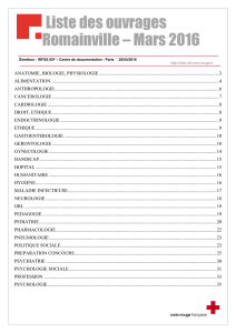 Liste ouvrages romainville 2016 - PDF - IRFSS Ile-de