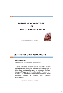 formes medicamenteuses