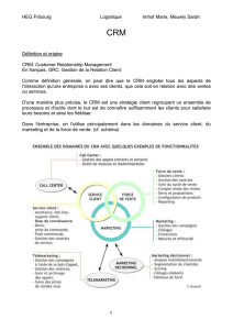 HEG Fribourg Logistique Imhof Marie, Meuwly Sarah 1 Définition et