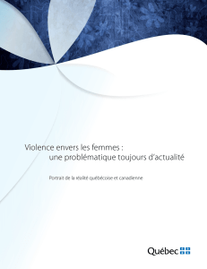 Violence envers les femmes : une problématique toujours d`actualité