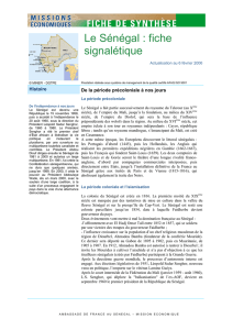 Le Sénégal : fiche signalétique - Fiteqa-CCOO