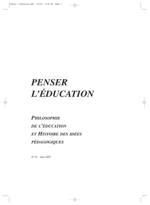 penser l`éducation - Université de Rouen