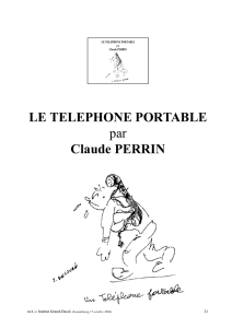 LE TELEPHONE PORTABLE par Claude PERRIN