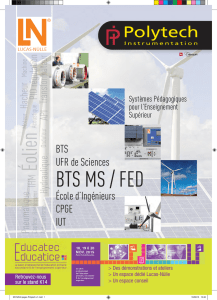 BTS MS / FED - Polytech Instrumentation