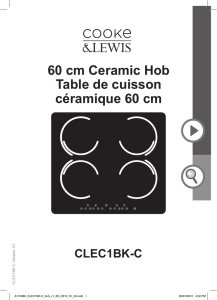 60 cm Ceramic Hob Table de cuisson céramique 60 cm