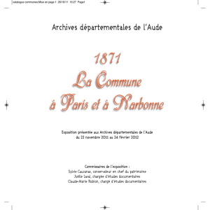 1871 la commune à Paris et à Narbonne
