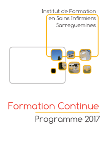 Livret formations 2017 - Centre Hospitalier Sarreguemines