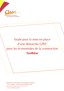 Etude pour la mise en place d`une GPEC de branche