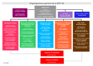 Organigramme général de la DDT 46